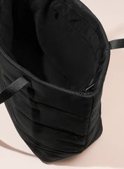 Puffy Traveler Tote – Black